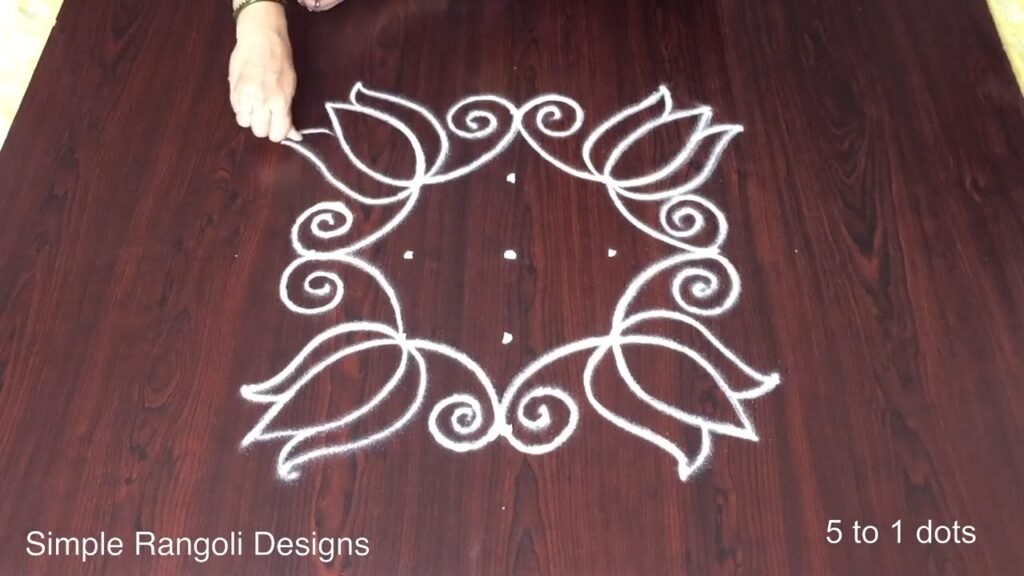 rangoli with dots
