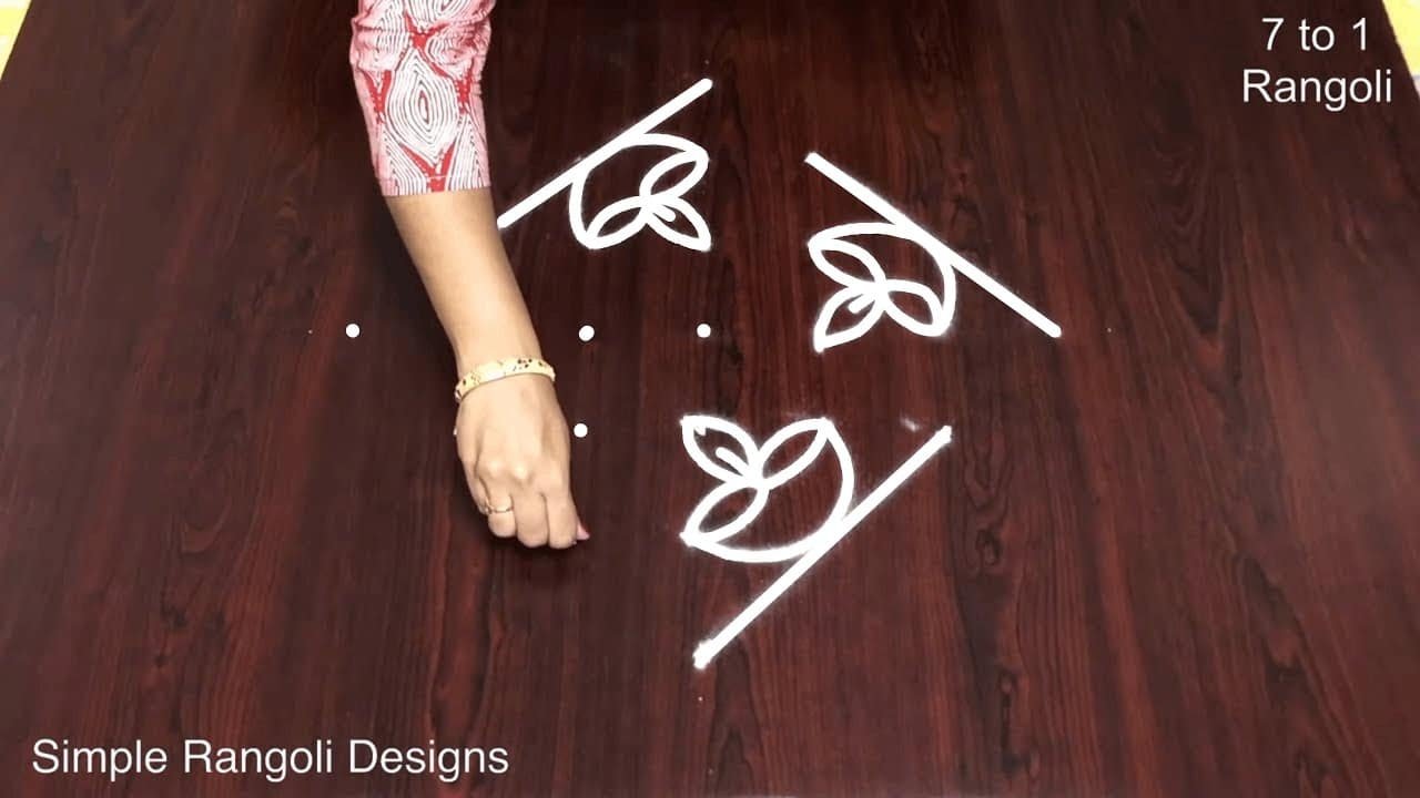 Easy Rangoli for Diwali