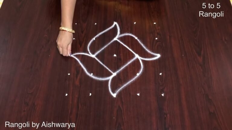 New Year rangoli