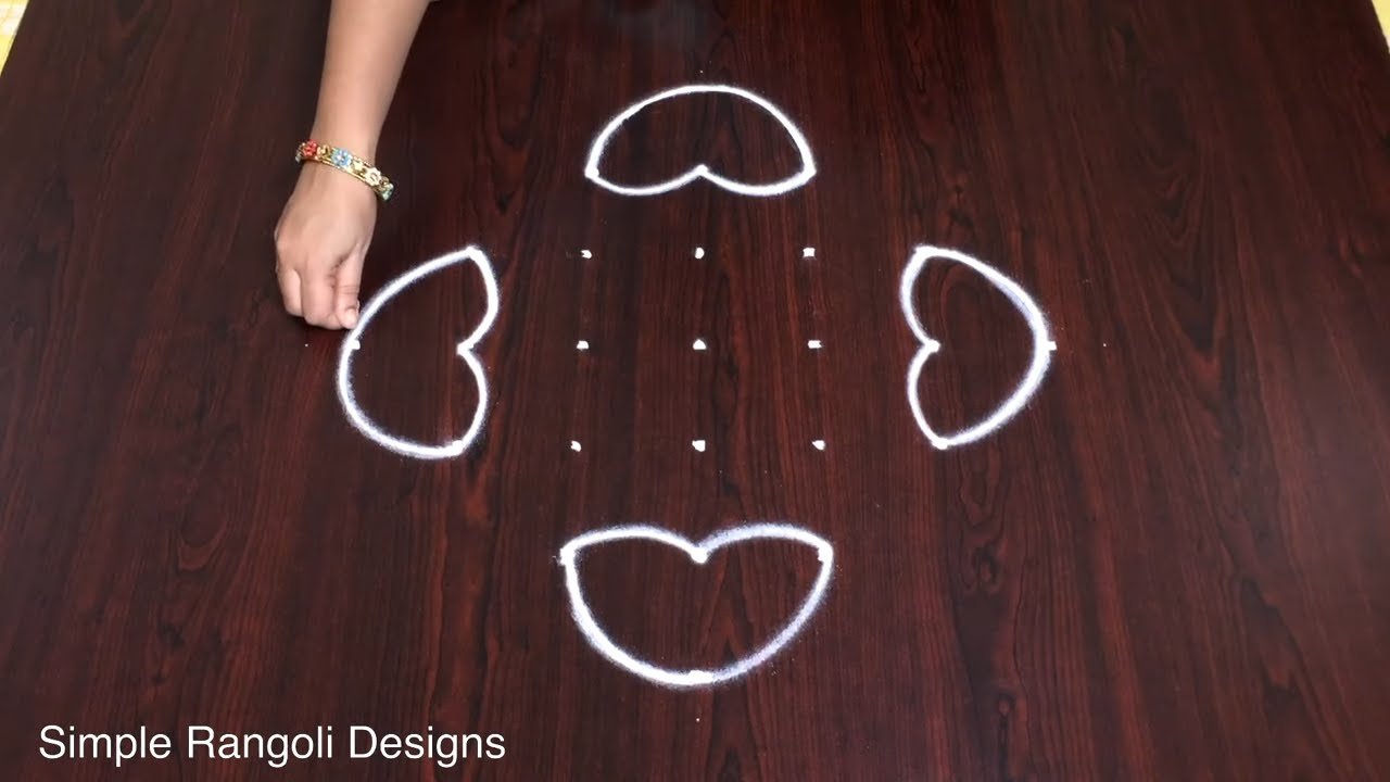 Easy Rangoli Kolam for Beginners