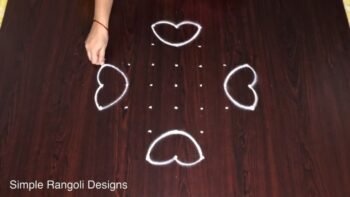Easy Rangoli Muggulu Small Kolam