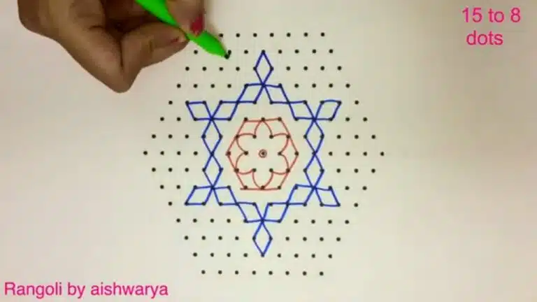 rangoli on paper
