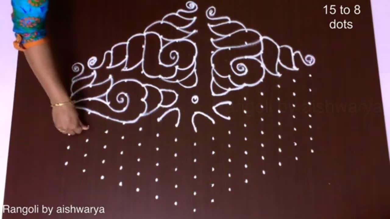 Easy Shankh Wali Rangoli