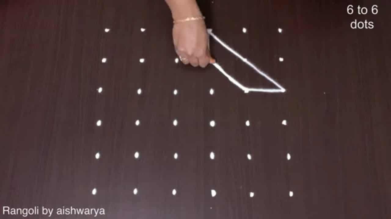 Easy Simple Deepavali Creative Arts Kolam