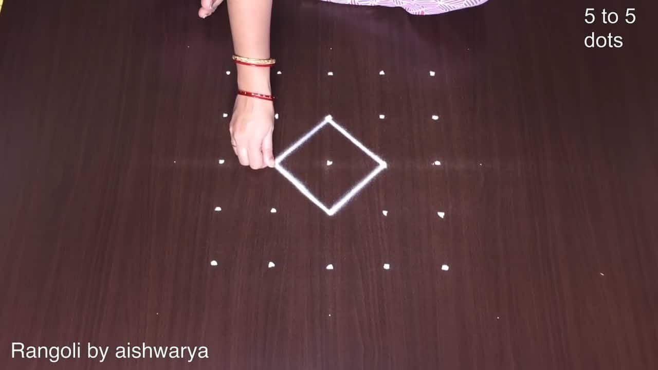 Easy Sravana Sukaravaram Kolam