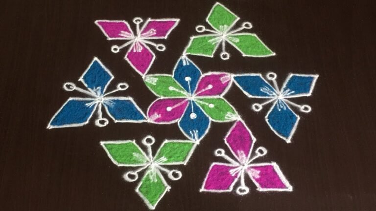 easy teej festival rangoli 7429