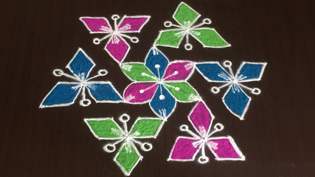 Easy Teej Festival Rangoli