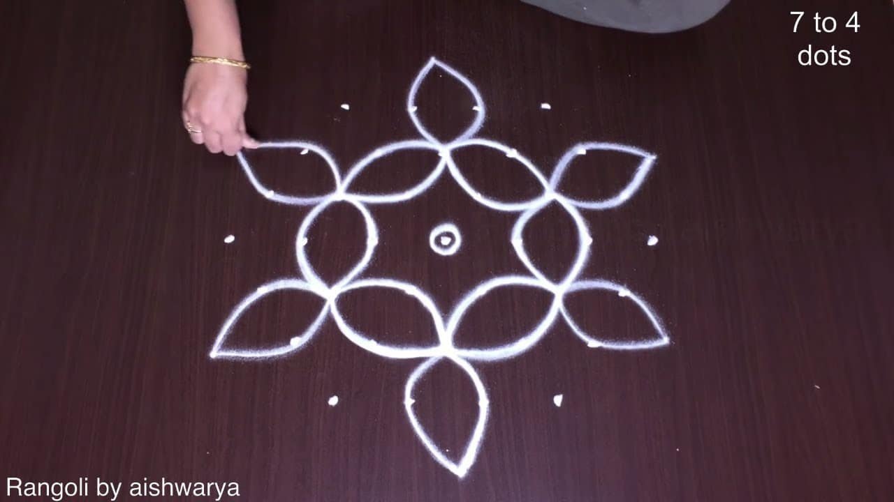 Everyday Morning Simple Rangoli