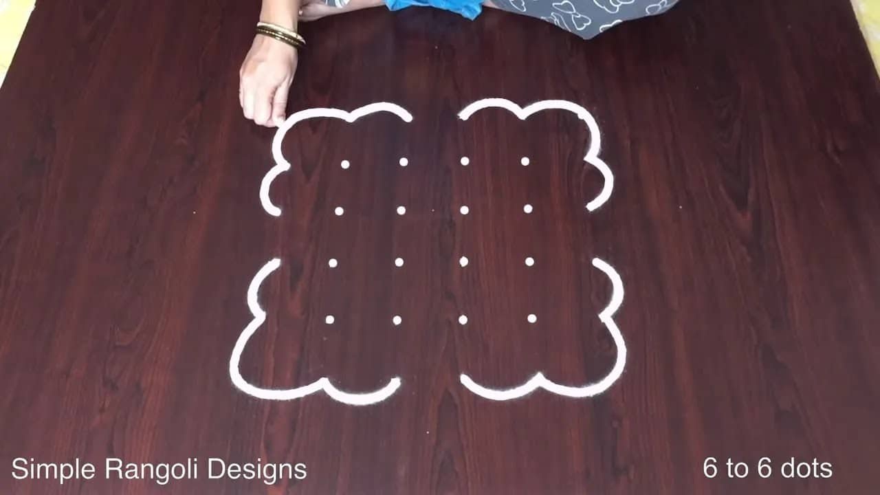 Festival Designs Dots Pulli Side Kolam