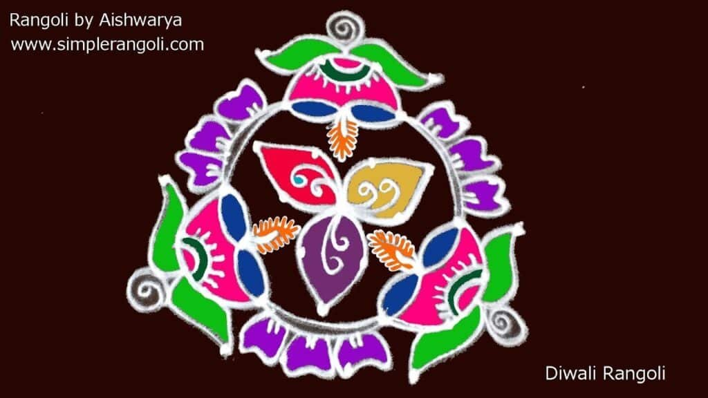 festival diya chukkala muggulu