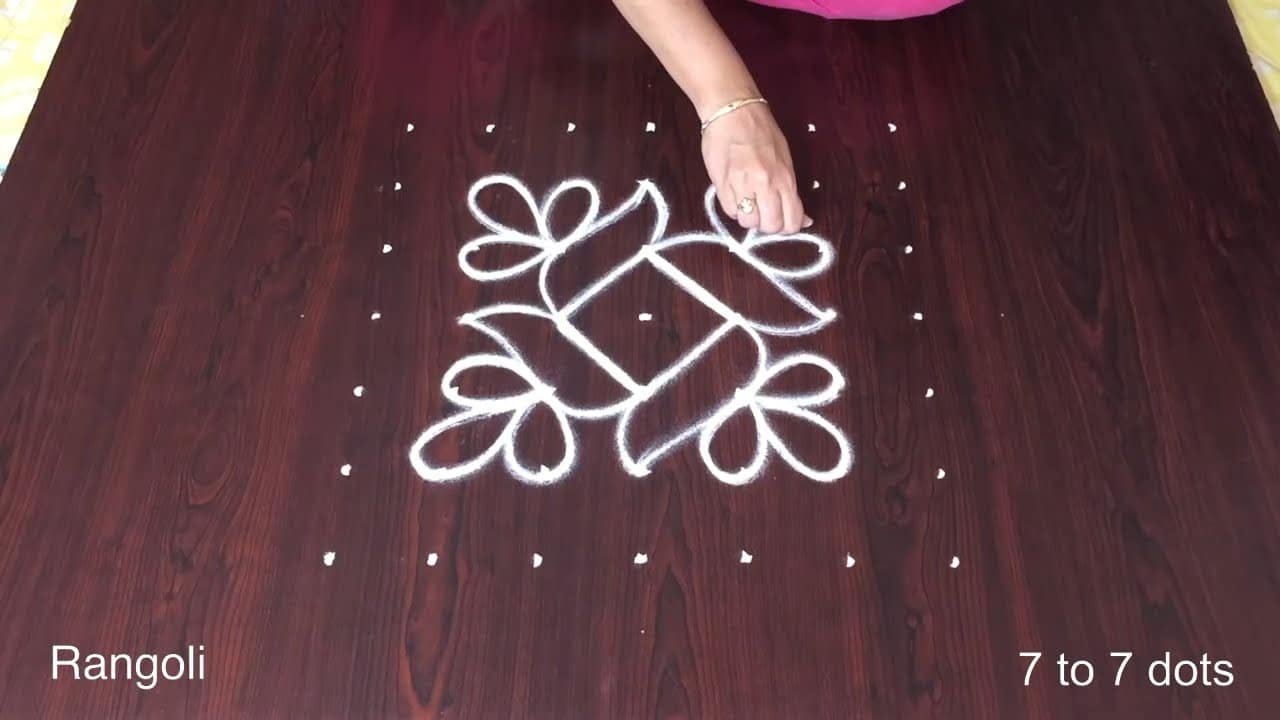 Festival Kolam Designs With Dots