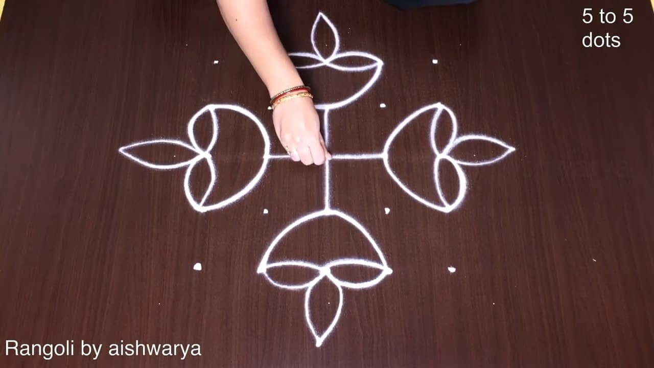 Festival Muggulu Pooja Kolam Design