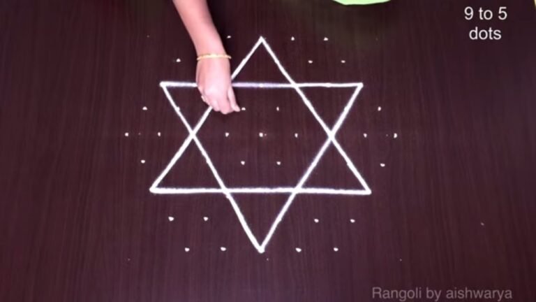 festival star kolam