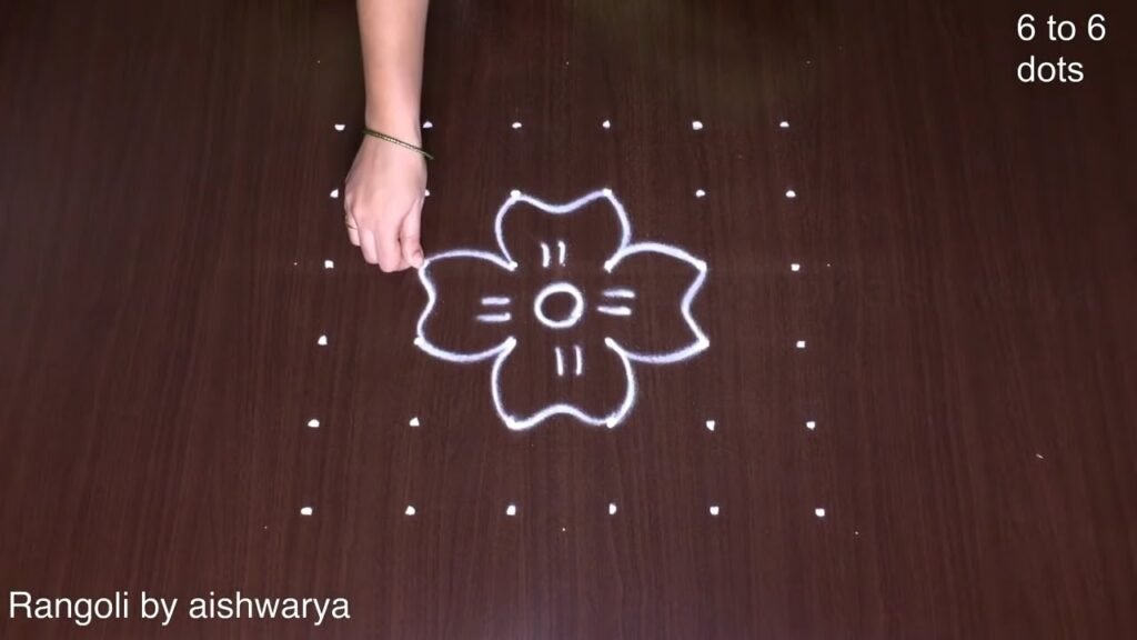 flower dots kolam