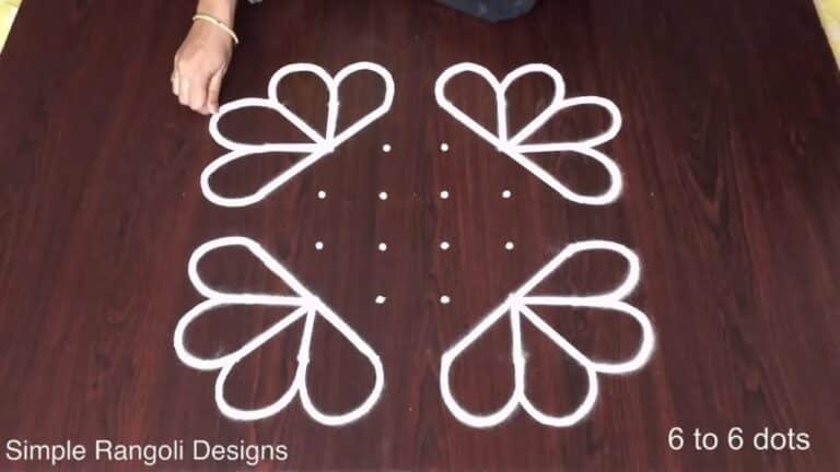 flower chukkala kolam