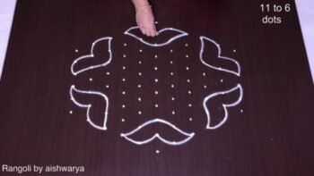 Flower Designs Rangoli 11-6