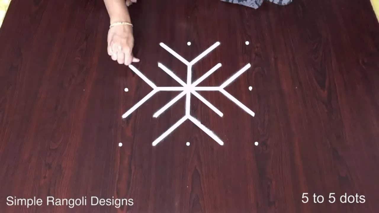 Flower Kolam Daily Muggulu Designs