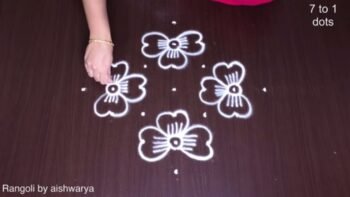 Flower Kolam Rangoli Designs