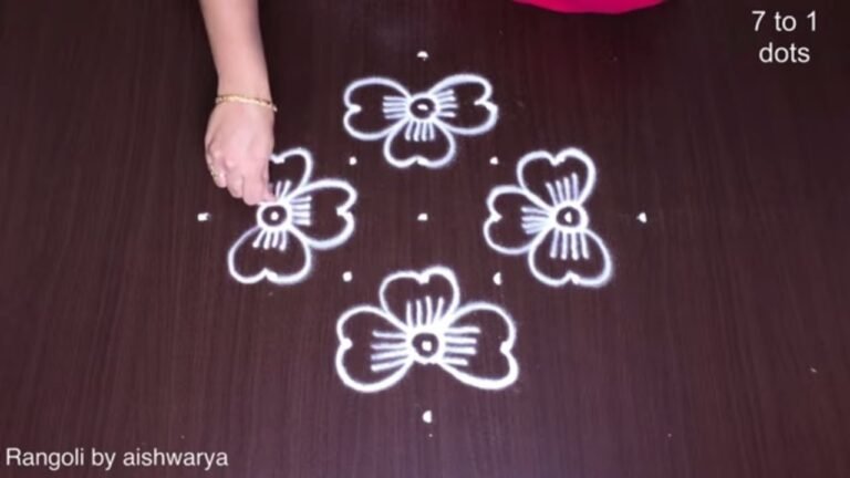flower kolam