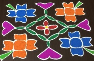 Flower Kolam With 9 to 9