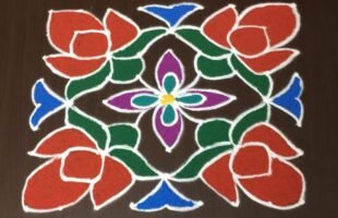 Flower Muggu Design 9 to 9