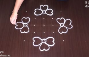 Flower Muggulu Designs Simple