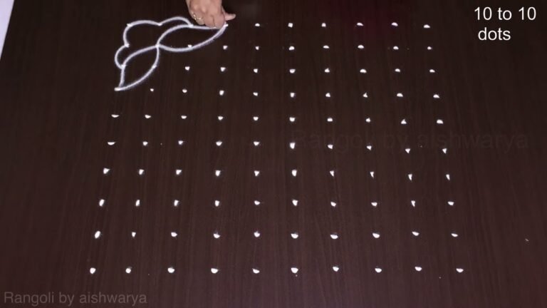 flower pot kolam traditional muggulu 1592