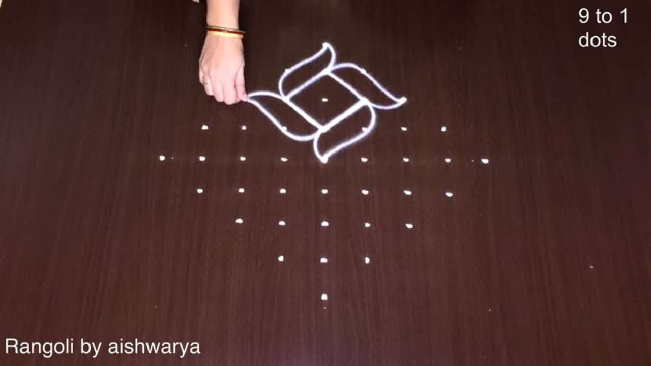 Flower Rangoli Designs Latest Lotus