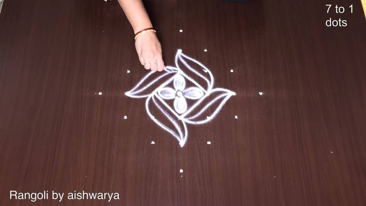 Flower Rangoli Designs Manchi Muggulu