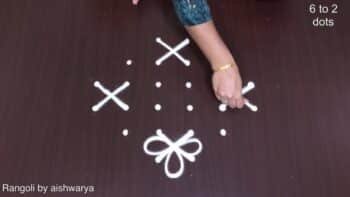 Flower Simple Latest Diwali Aishwarya Rangoli