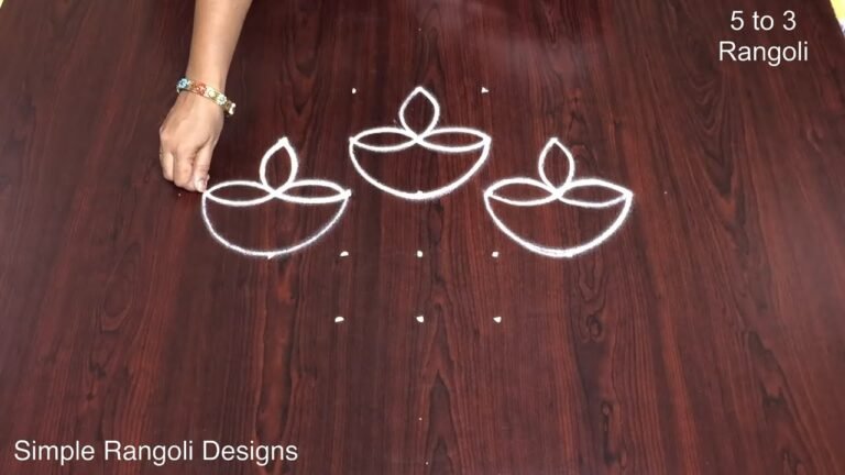 Friday kolam with dots