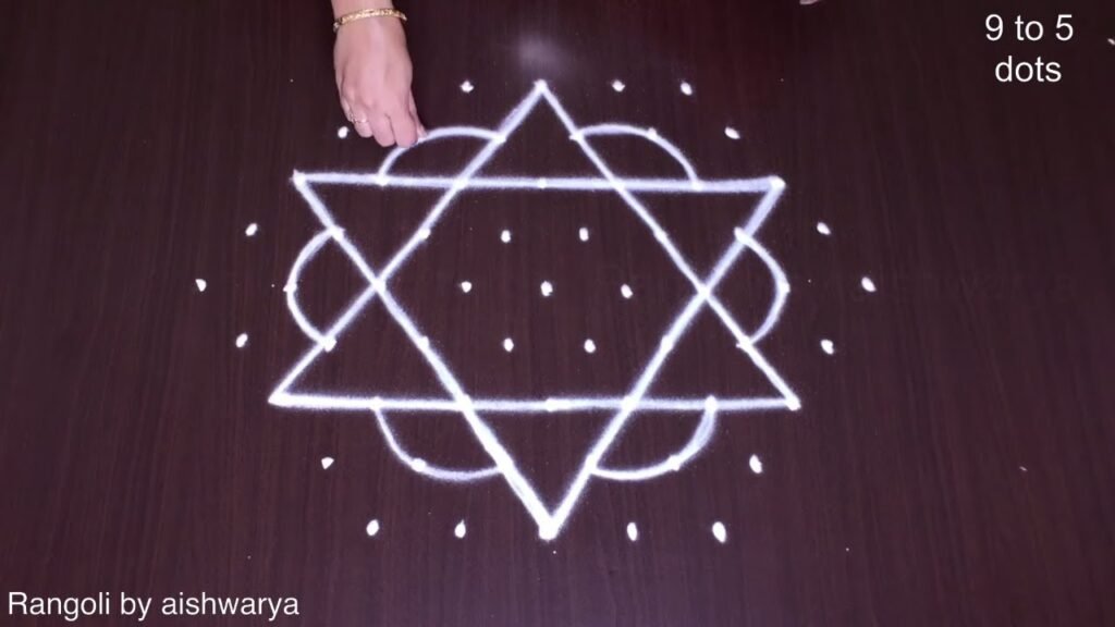 Friday star kolam