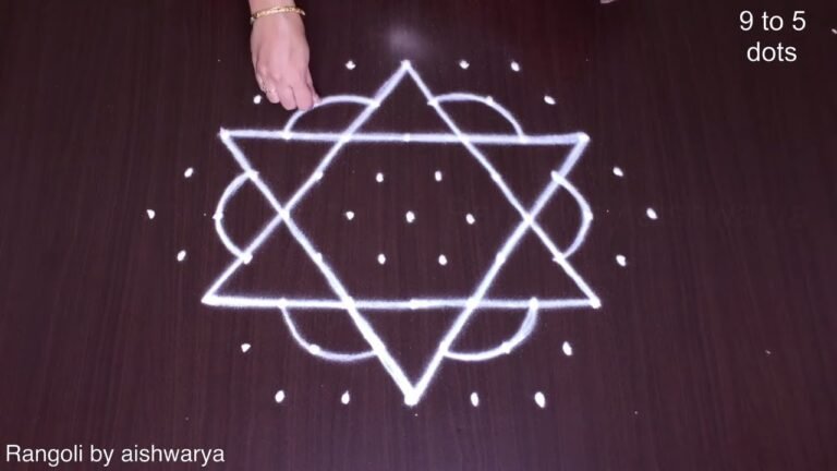Friday star kolam