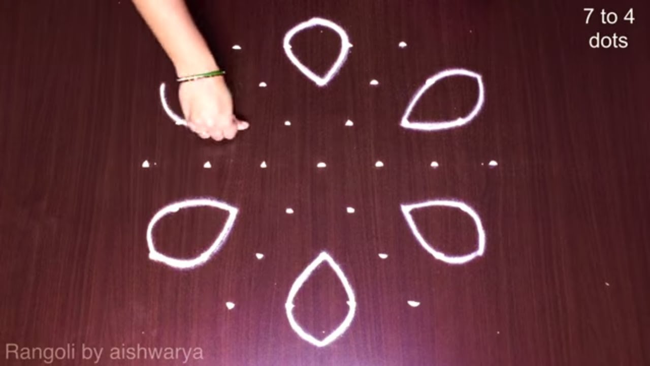 Friday Middle Dots Lotus Kolangal