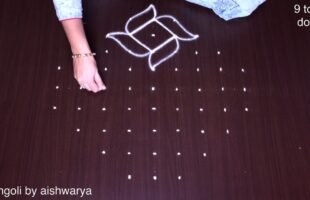 Friday Padi Diya Kolam 9 Dots