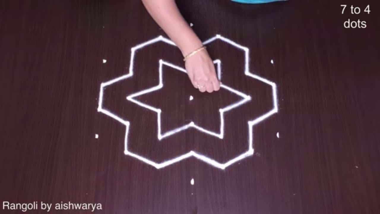 Friday Puja Mandir Rangoli