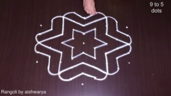 Friday Special Deepam Kolam