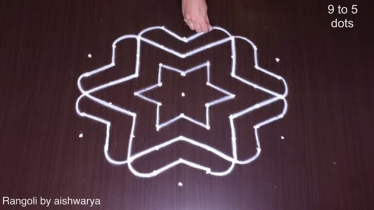 Friday deepam kolam