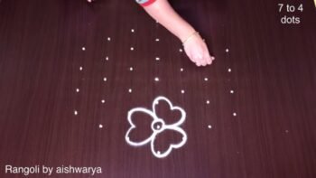 Friday Special Middle Dots Kolam