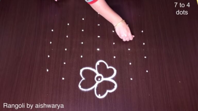 Friday Special Middle Dots Kolam