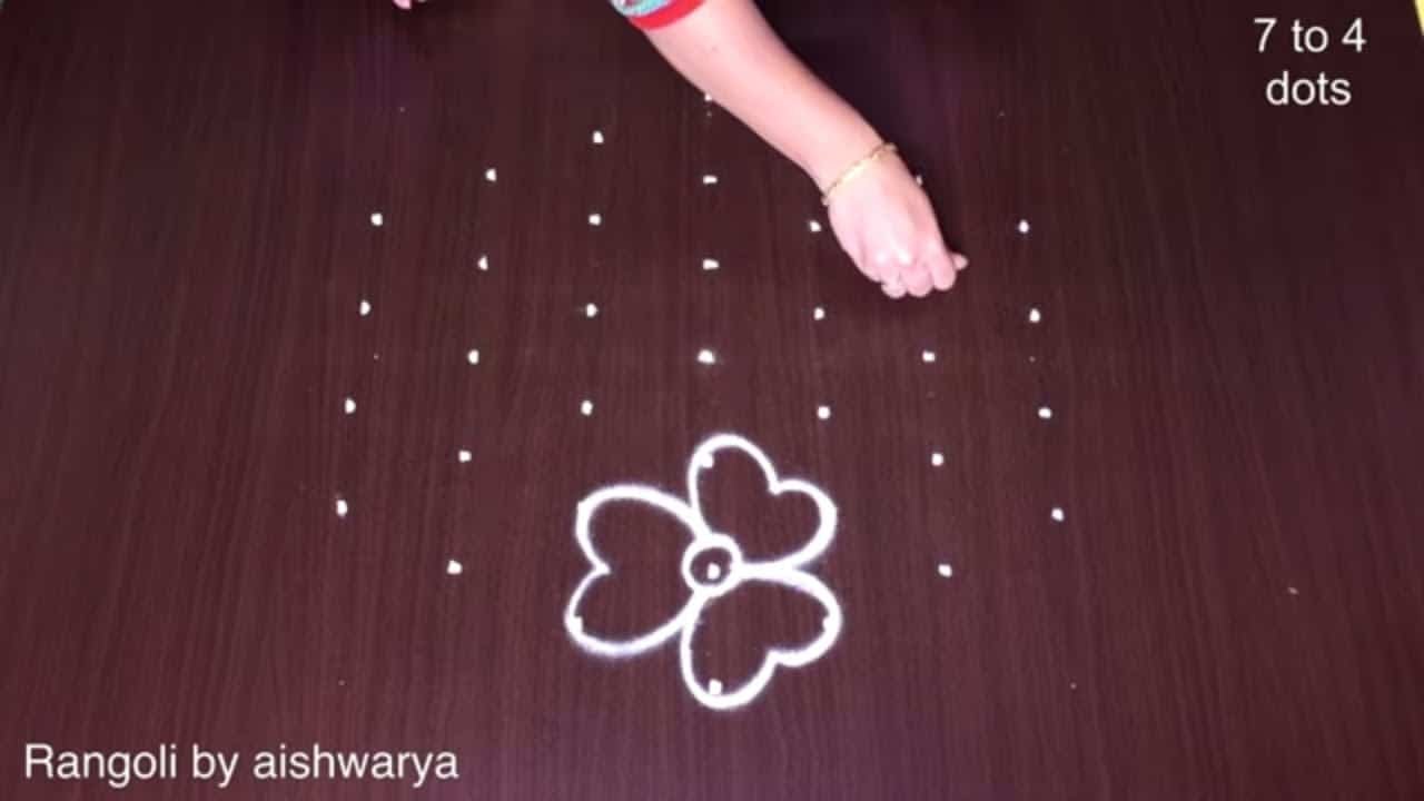 Friday Special Middle Dots Kolam