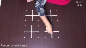 Haldi Kumkum Festival Special Pulli Kolam