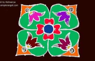 Hand Rangoli Kolam Designs With 8 8