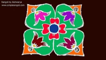 Hand Rangoli Kolam Designs With 8 8