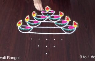 Happy Diwali Rangoli Deepawali Muggulu