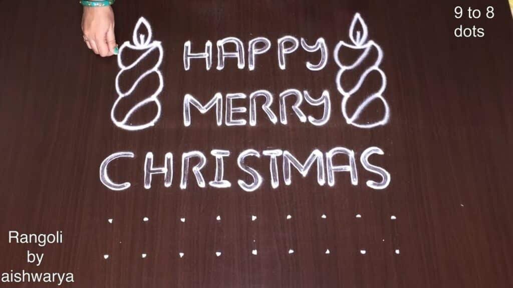 happy merry christmas muggulu designs 6109