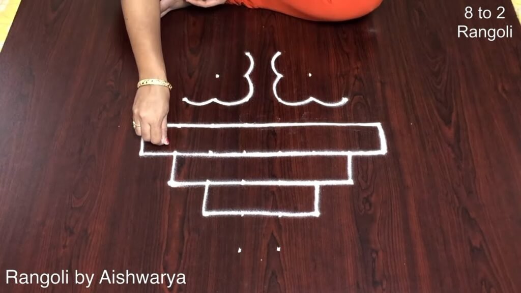 New Year rangoli