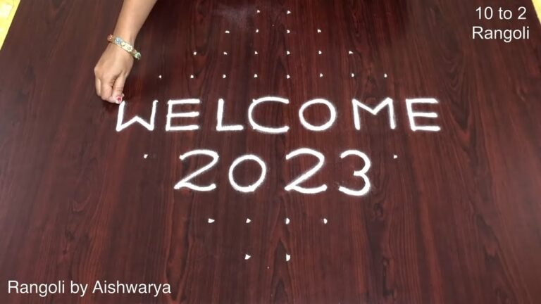 New Year 2023 muggulu