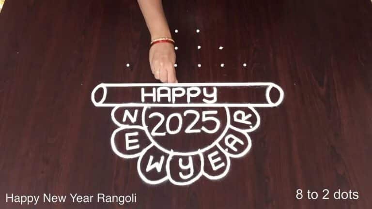 New Year 2025 muggulu