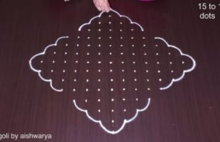 Harvest Festival Kolam 15×1 Dots
